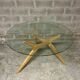 Table en bois et verre AMPM 130 cm