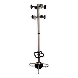 80s chrome coat rack