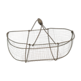 Old fruit and vegetable basket, metal and wood