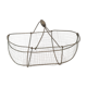 Old fruit and vegetable basket, metal and wood