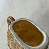 Ceramic pitcher braided pattern