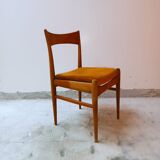 Vintage teak and beech chair, Denmark 1960