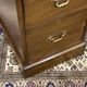 Late 19th century English mahogany desk with pedestals and leather top