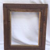 Gilded wooden frame and fabric