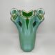 1970s Exquisite "Fazzoletto" Murano Glass Vase by Dogi. Made in Italy