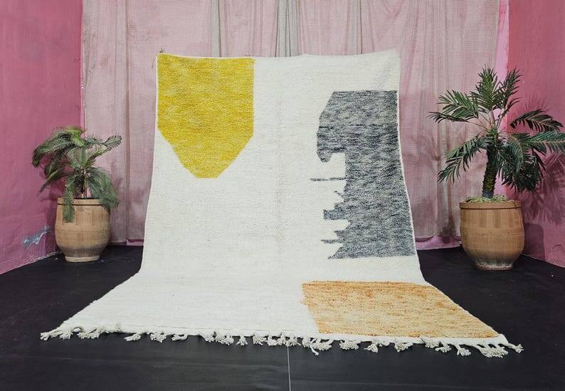 Traditional handmade Moroccan Berber rug
