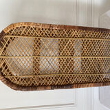 Rattan shelf