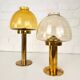 Pair of brass candle holders by Hans-Agne Jakobsson L102/32, Sweden, 1970.