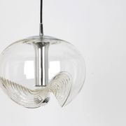 Clear Glass Pendants designed by Koch & Lowy, Germany, 1970s