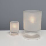 Set of Fontana Arte ‘Fatua' Glass Table Lamps by Guido Rosati, Italy 1972