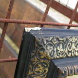 Napoleon III mirror in repelled brass