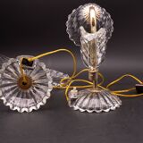Set of 2 Art Decò Murano Glass Barovier e Toso style Table Lamp, 1940