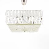 Bakalowits Vienna Faceted Crystal Chandelier Mid-Century, Austria, 1960s