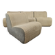 1970s modular sofa in plaid fabric