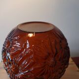 Art Deco pressed glass ball vase