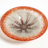 Three large colored 1930s glass bowls by Karl Wiedmann for WMF Ikora