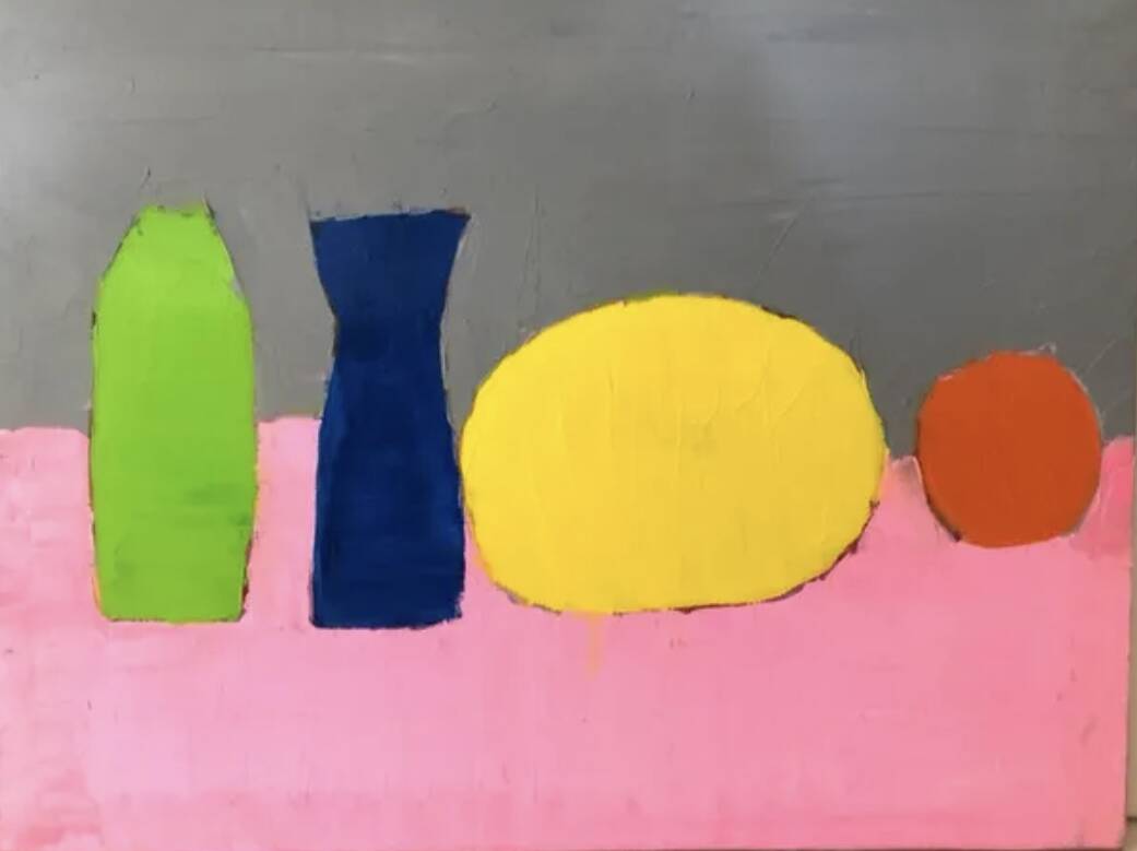 Oil painting with knife