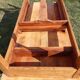 Old rustic farmhouse table made of solid wood.