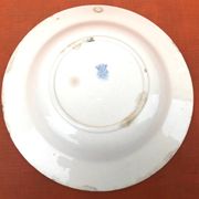 Années 1920 Assiette creuse Badonviller France Demi-Porcelaine