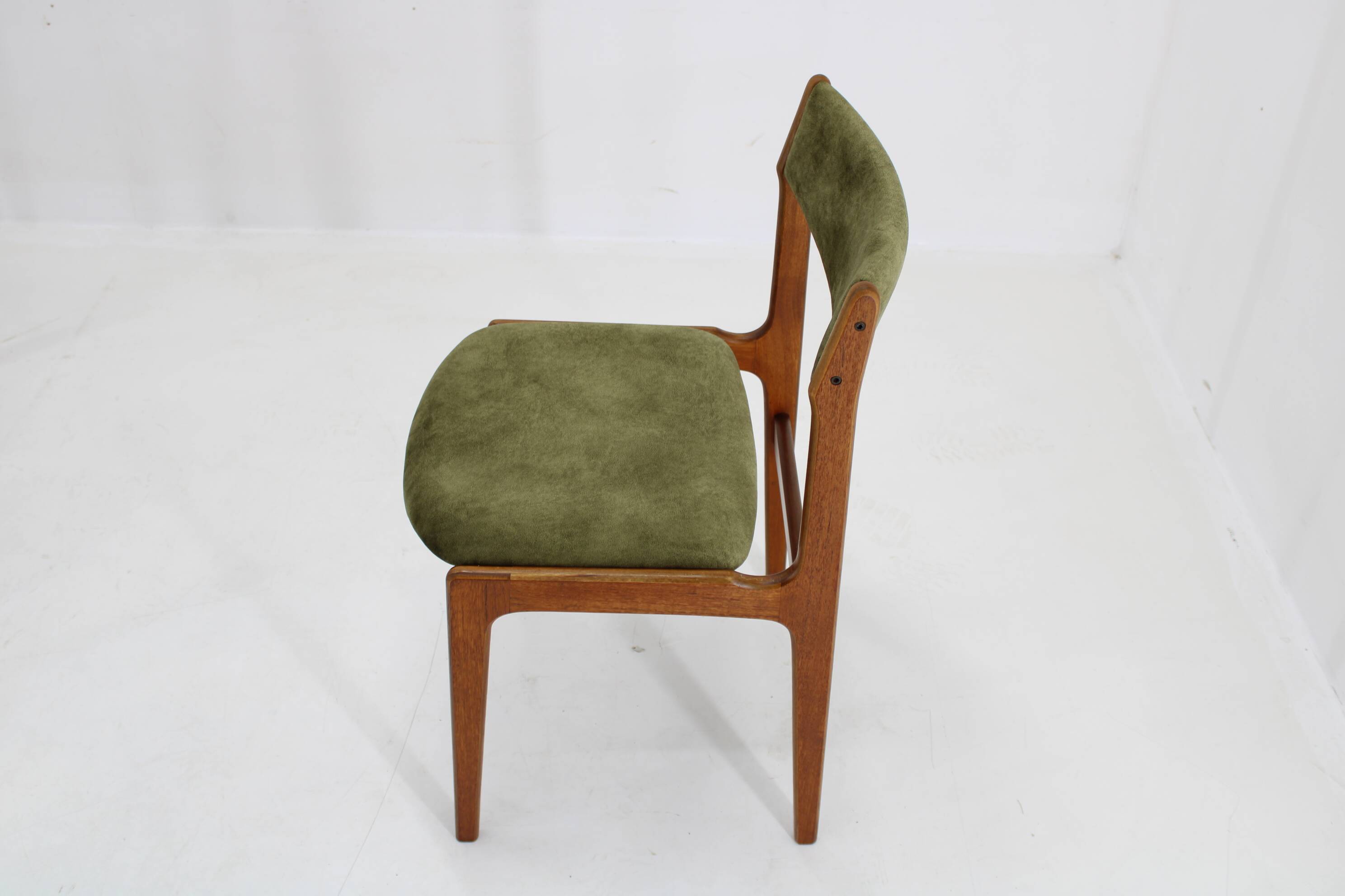 1960s Set of Six Danish Teak Dining Chairs , Restored