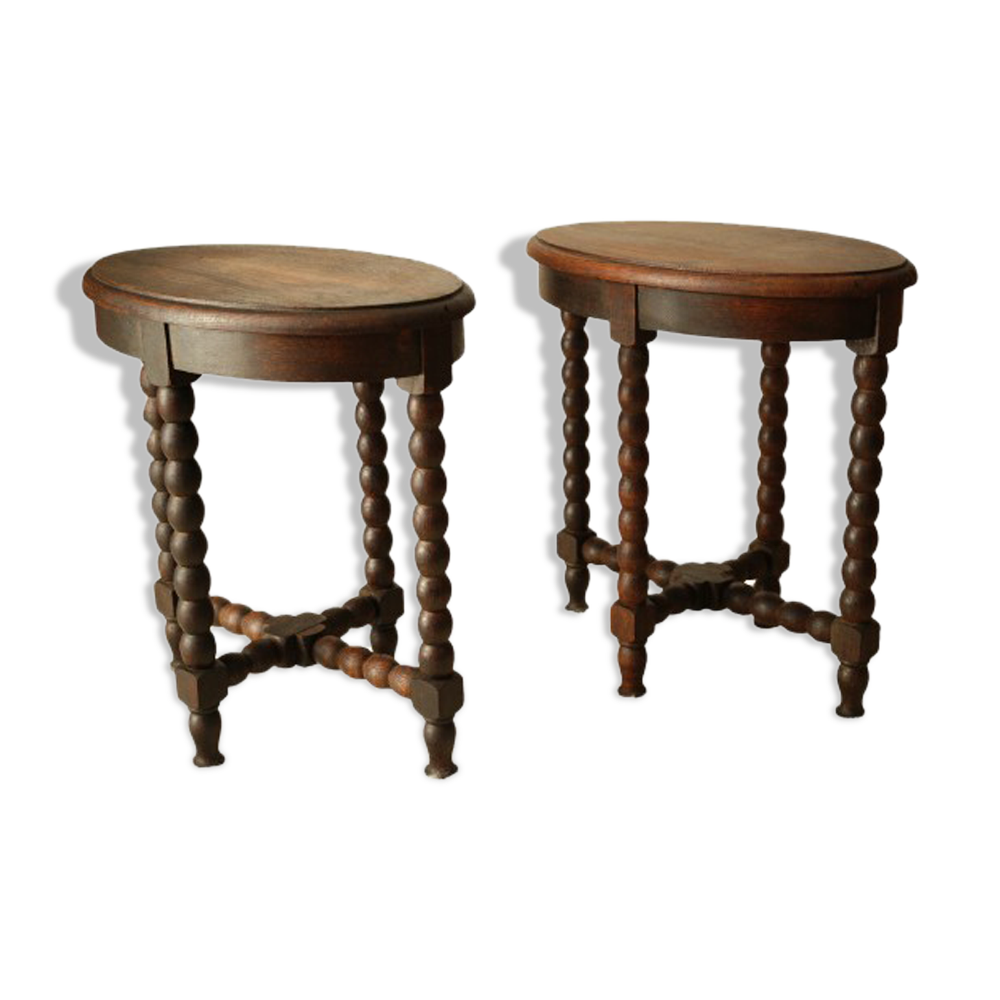 Pair of Louis XIII style harnesses in old oak