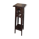 Sellette table haute bois acajou sculpté vintage