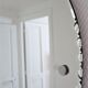 Round mirror with bevelled rim of the 60s diameter 66 cm