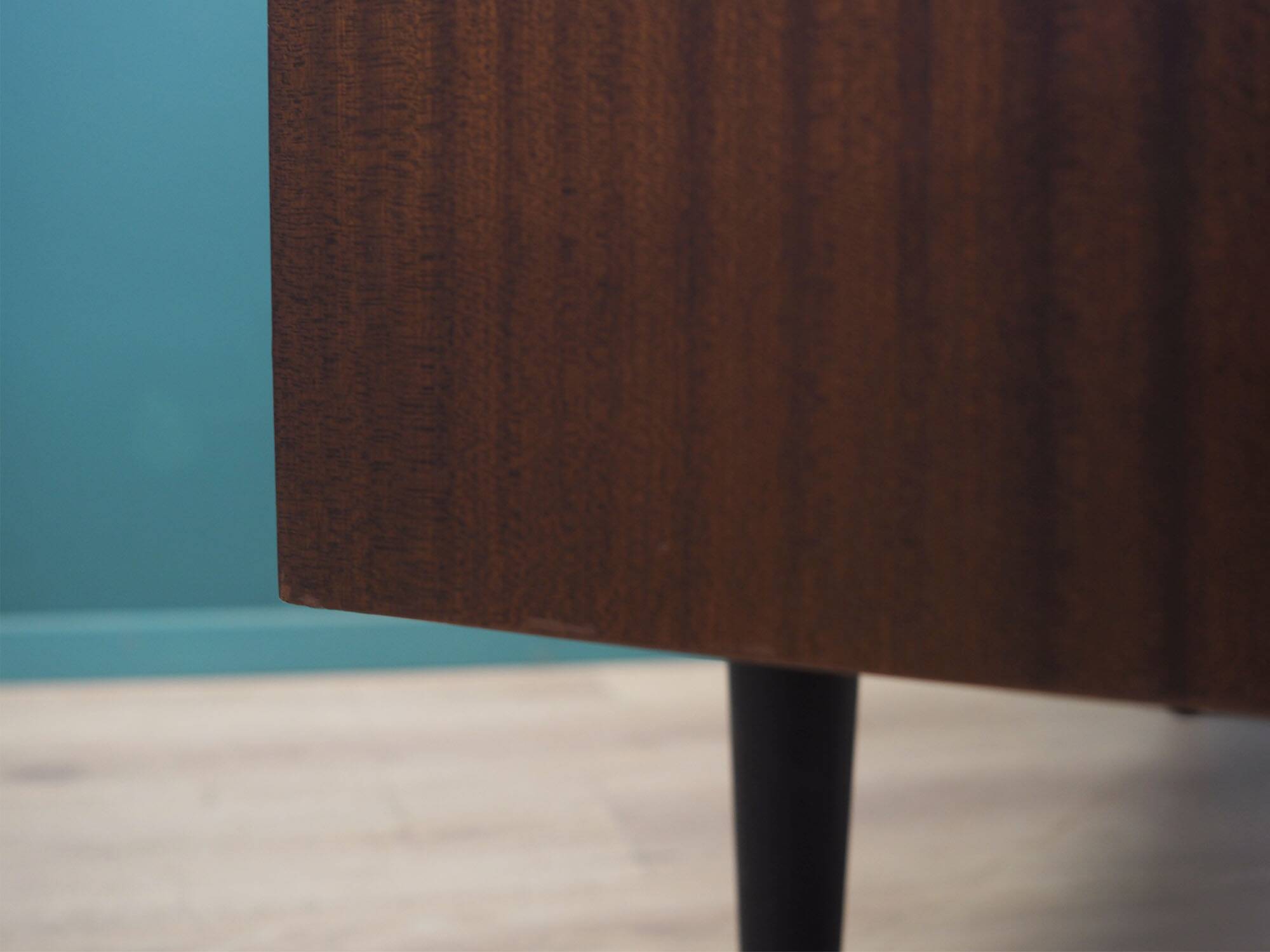 Mahogany bookshelf, Danish design, 1970s, produced by Omann Jun.