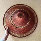 Wicker pendant lamp