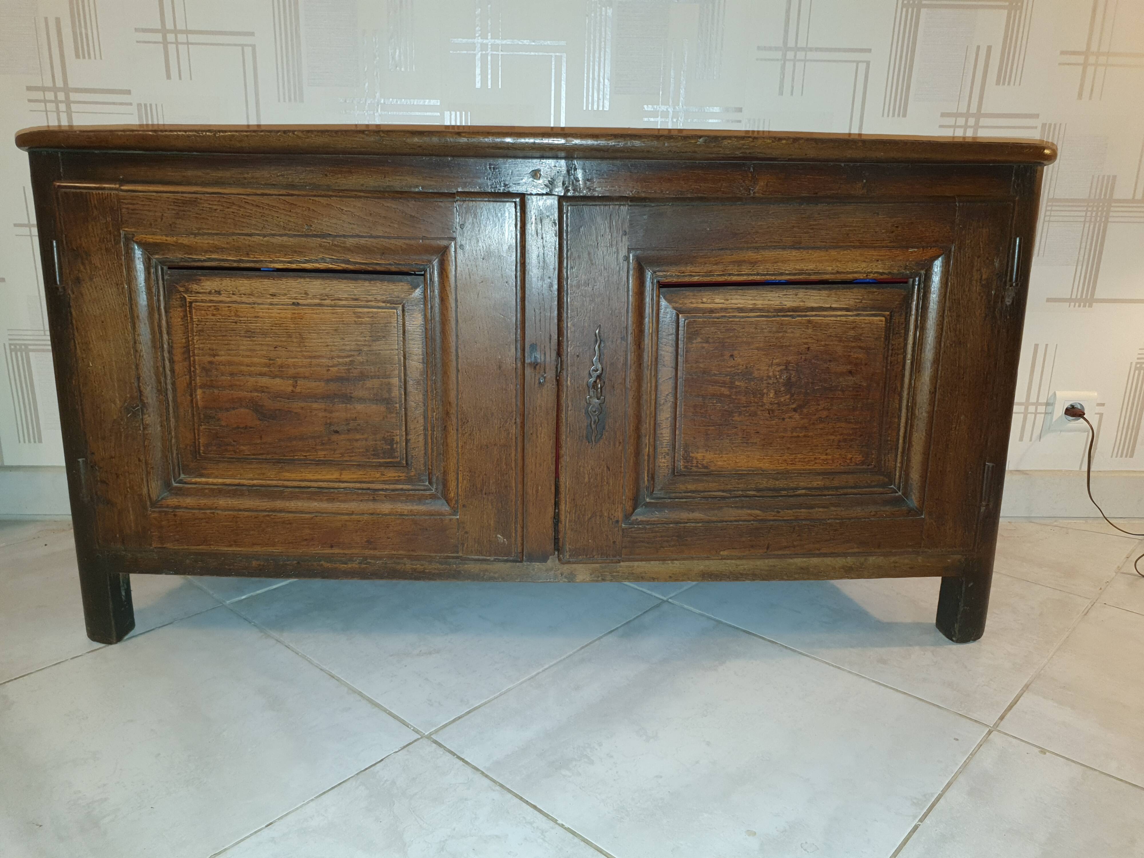 Low oak sideboard