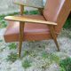 Fauteuil années 50 pieds compas