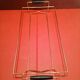 Vintage metal and glass servant