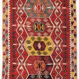 Multicolor Kilim Rug, 169x370Cm Vintage Kilim Rug, Living Room Rug,