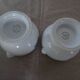 4 Large bowls salad bowls + 2 cups PILLIVUYT blue decoration boat G. CAOUDAL