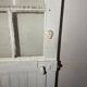 Porte vitrée ancienne style verrière atelier blanche