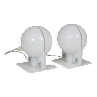 Pair of "Sirio" lamps from the 1970s by Sergio Brazzoli for Guzzini, Italy.
