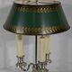 White metal bouillotte lamp, empire style – early twentieth century