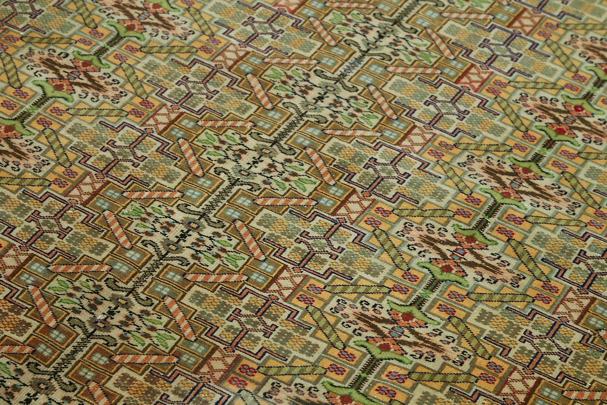 Turkish Wool Vintage Kayseri Rug 193 cm x 287 cm