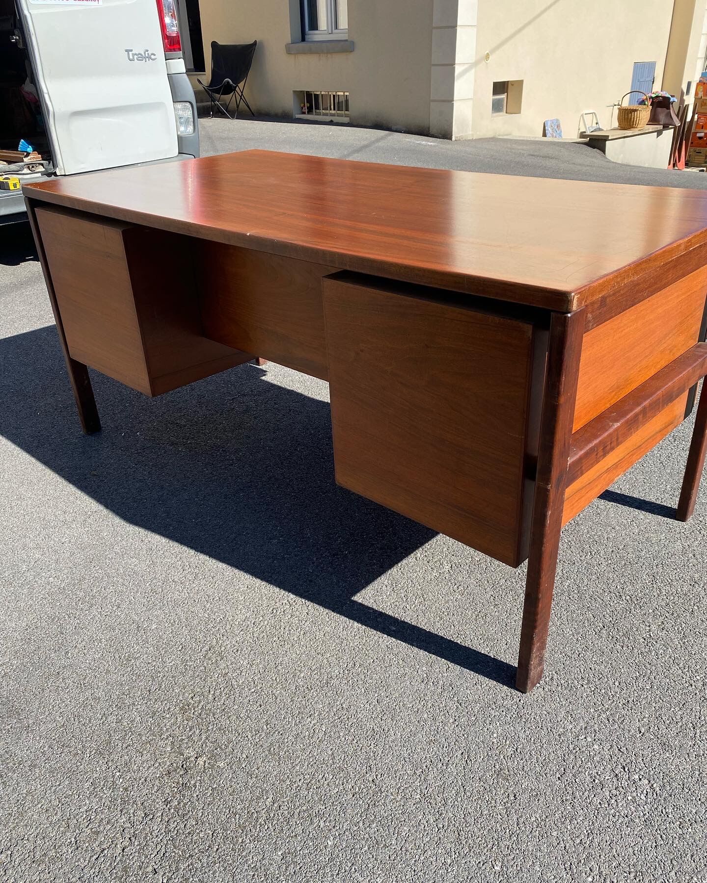 Scandinavian teak desk