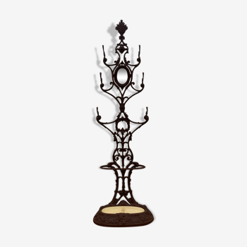 Alfred Corneau Brothers Charleville's coat holder in 19th century cast iron