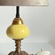 Old ceramic and bronze lamp