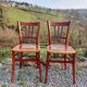 Chaises bistrot avec motifs