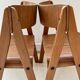 Chaises en bois par Martins Machado, années 1980, ensemble de 2