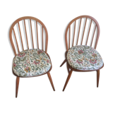 Ercol 1960 windsor dining chairs (pair) - blue label