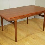 Scandinavian dining table by Johannes Andersen 2 extensions 60s