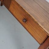 Table d'appoint ancienne en bois fruitier de style rustique français, XIXe siècle