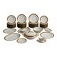 Limoges Dinner Service – 54 pieces – Red and Gold Decor