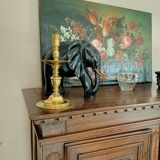 Antique bronze candle holder Heemkersk