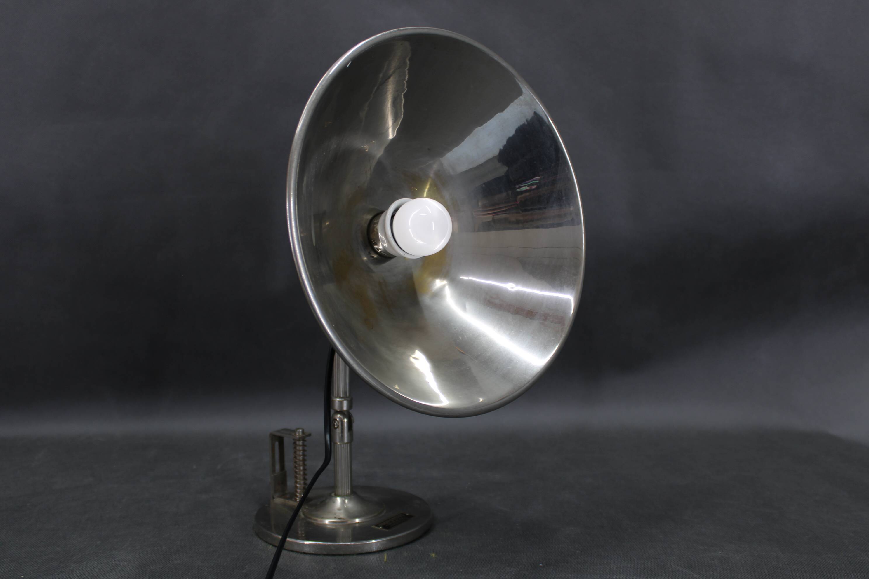 1930s chrome plated table lamp by Profundus, Austria
