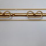 Patère en métal doré des années 50